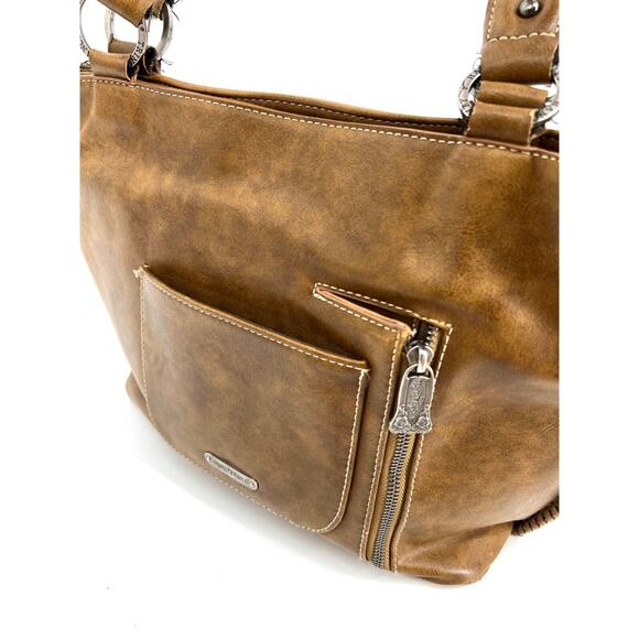 Trinity Ranch Hair-On Leather Concealed Carry Purse Handbag **READ** - Picture 4 of 15